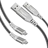 Fasgear 5m Micro-USB-Kabel, 2 Pack langes...