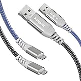 Fasgear 5m Micro-USB-Kabel, 2 Pack langes...